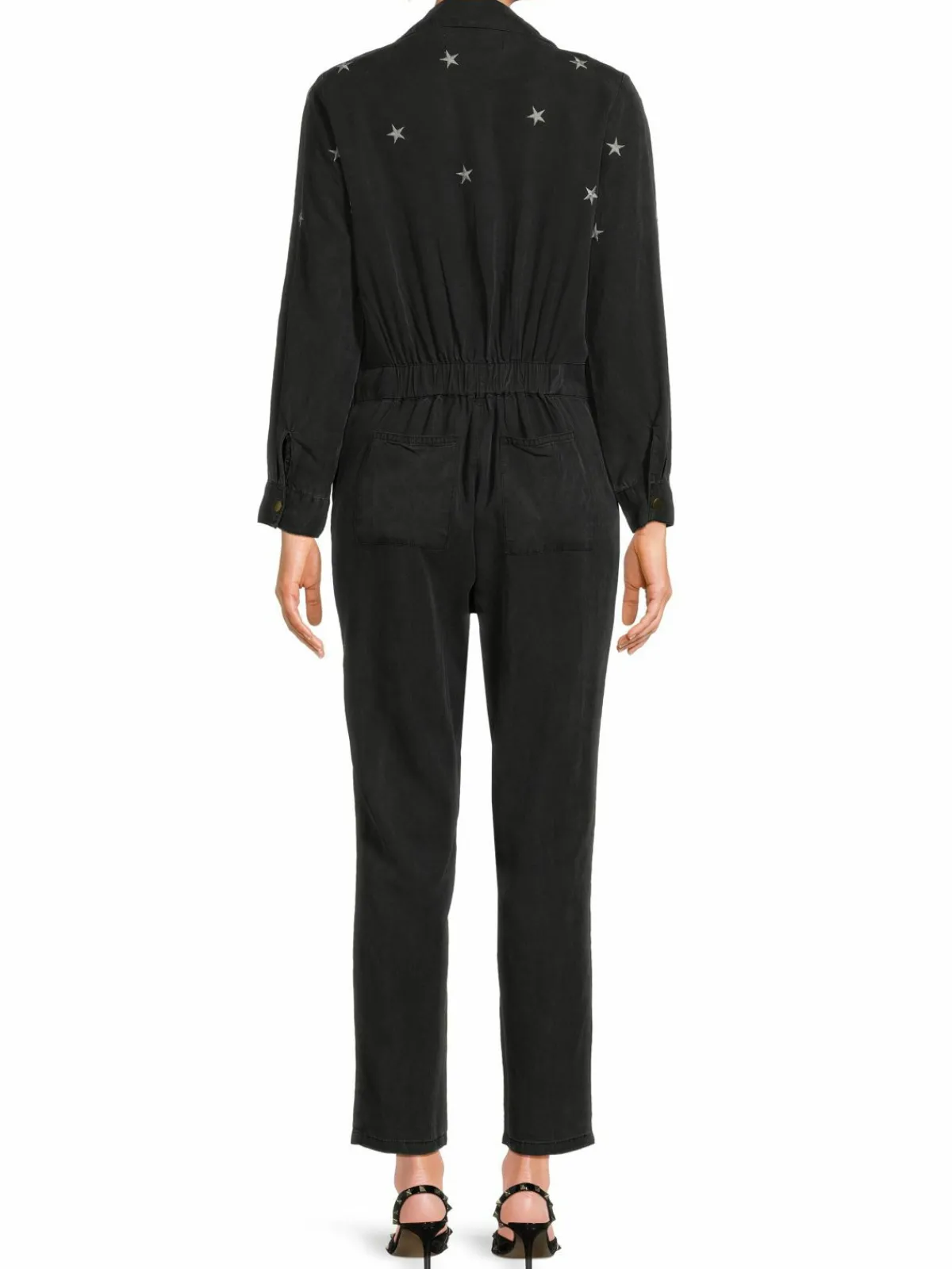 Women Vintage Havana Star Embroidered Jumpsuit