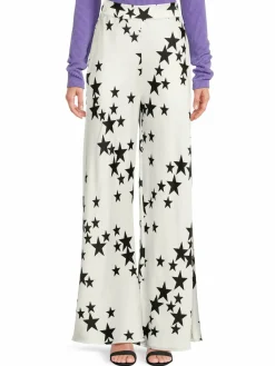 Women Renee C. Star Print Wide Leg Pants