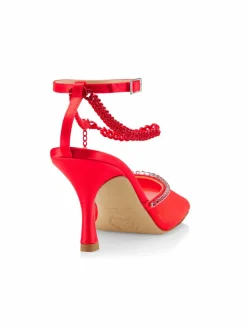 Nalebe Stories Through Seasons Stellar Crystal Embellished Mesh Pumps