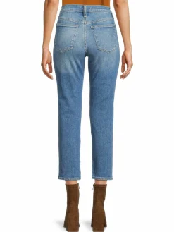 Women Madewell Stovepipe Mid Rise Cropped Jeans