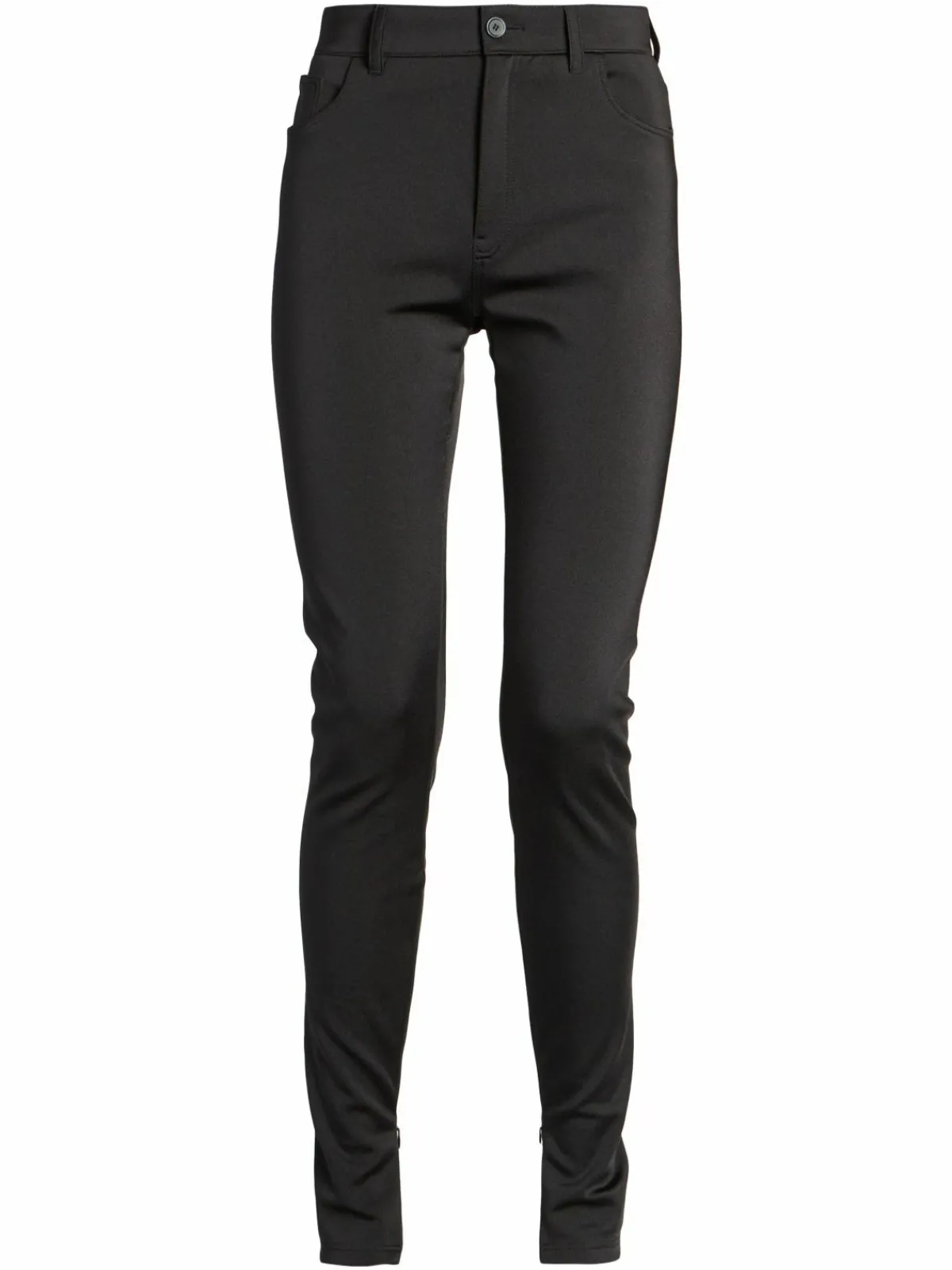 Women Balenciaga Stretch Ankle Zip Leggings