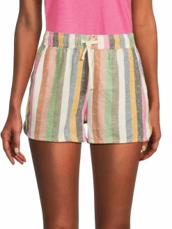 Women Marine Layer Striped Beach Shorts