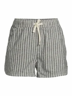 Women Marine Layer Striped Hemp Beach Shorts