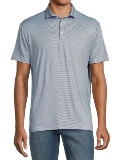 TailorByrd Activewear|Striped Performance Polo