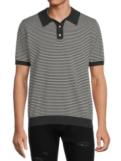 Onia Polos|Striped Polo White Multicolor