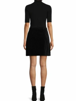 Women Theory Studded Mini Twofer Dress