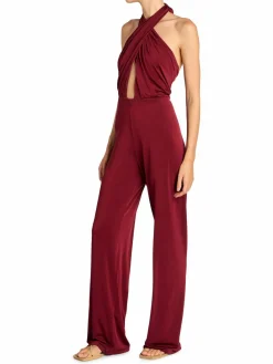 Women Johanna Ortiz Submerged Crisscross Halterneck Jumpsuit