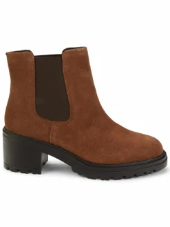 Geox Suede Heel Chelsea Boots