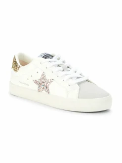 Vintage Havana Summer Star Patch Perforated Sneakers