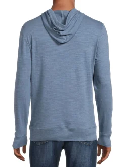 Faherty Brand Sweatshirts & Hoodies|Sunwashed Cotton Hoodie Typhoon Blue