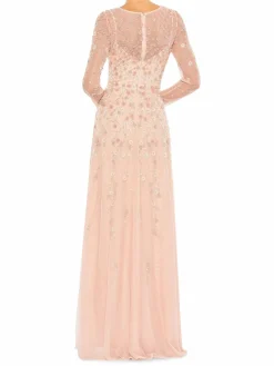 Women Mac Duggal Surplice Neckline Sequin Gown