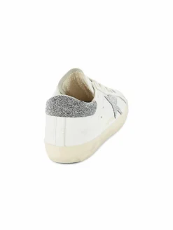 Golden Goose Swarovski Sstar Distressed Leather Sneakers