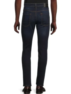 BOSS Jeans|Taber High Rise Tapered Fit Jeans Navy