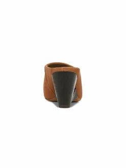 Vince Tahoe Leather Block Heel Mules