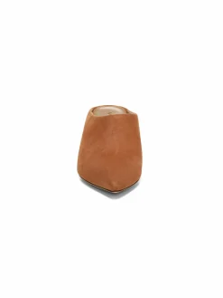Vince Tahoe Leather Block Heel Mules
