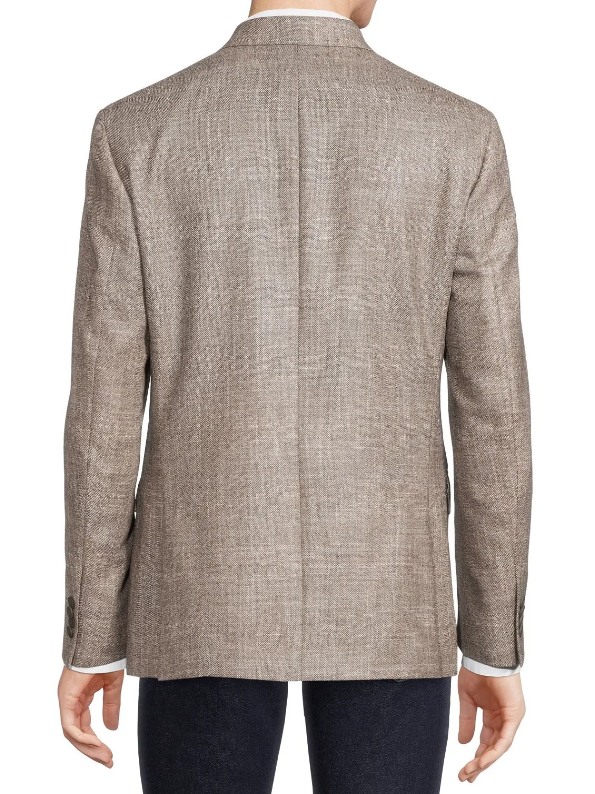 JB Britches Cashmere|Tailored Fit Textured Wool Blend Sportcoat