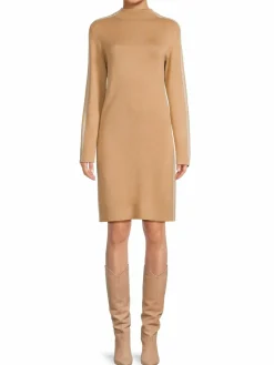 Women Saks Fifth Avenue Tape Sleeve Sweater Dress