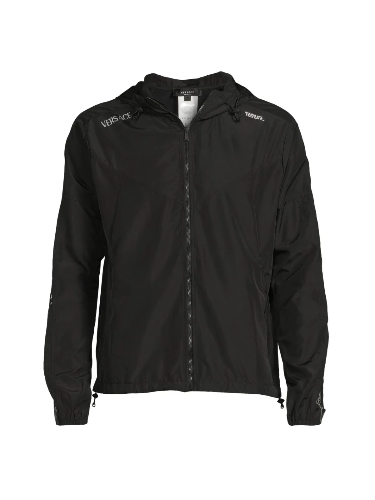 Versace Coats & Jackets|Tasky Taiana La Greca Hooded Zip Up Jacket Black