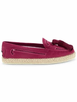 Tod's Tassel Espadrilles Suede Driving Loafers