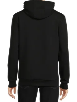Bertigo Activewear|Teddymax Rhinestone Pullover Hoodie Black