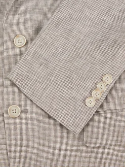 Tallia Blazers & Sportcoats|Textured Linen Sportcoat Taupe Cream