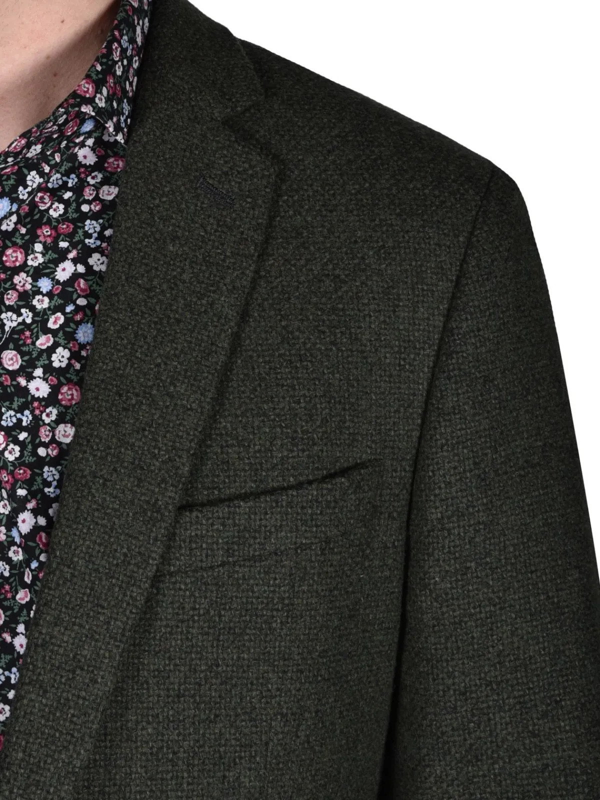 Original Penguin Blazers & Sportcoats|Textured Wool Blend Blazer Olive