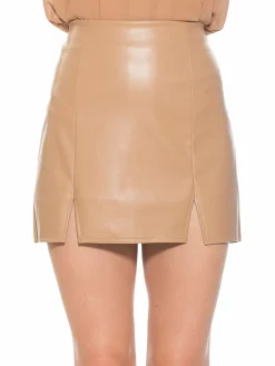 Women Alexia Admor Tina Faux Leather Mini Skirt