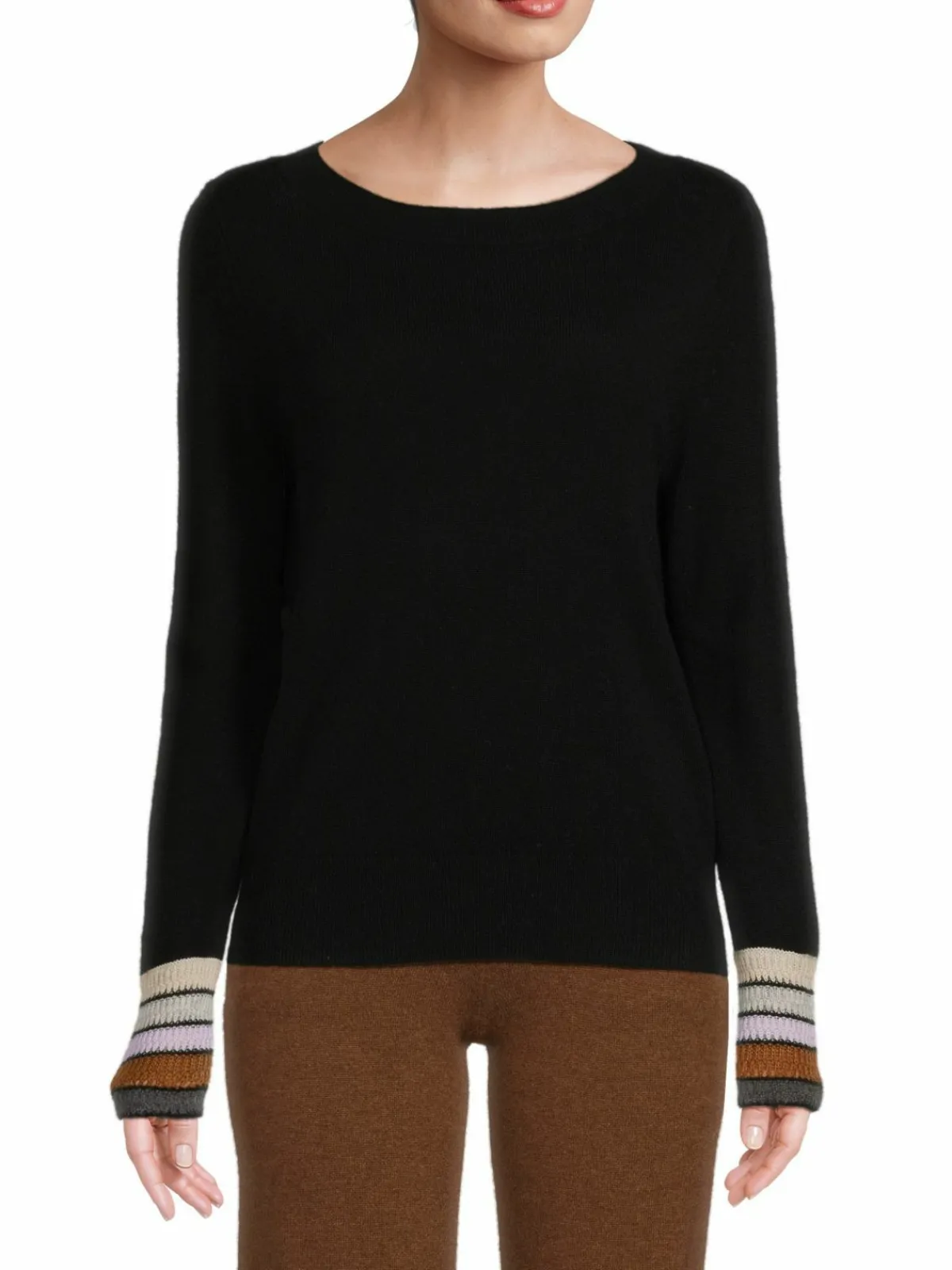 Women Lisa Todd Tipped Wool & Cashmere Sweater