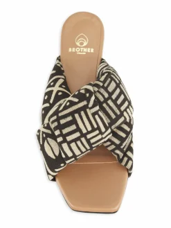 Brother Vellies Togo Printed Slide Sandals