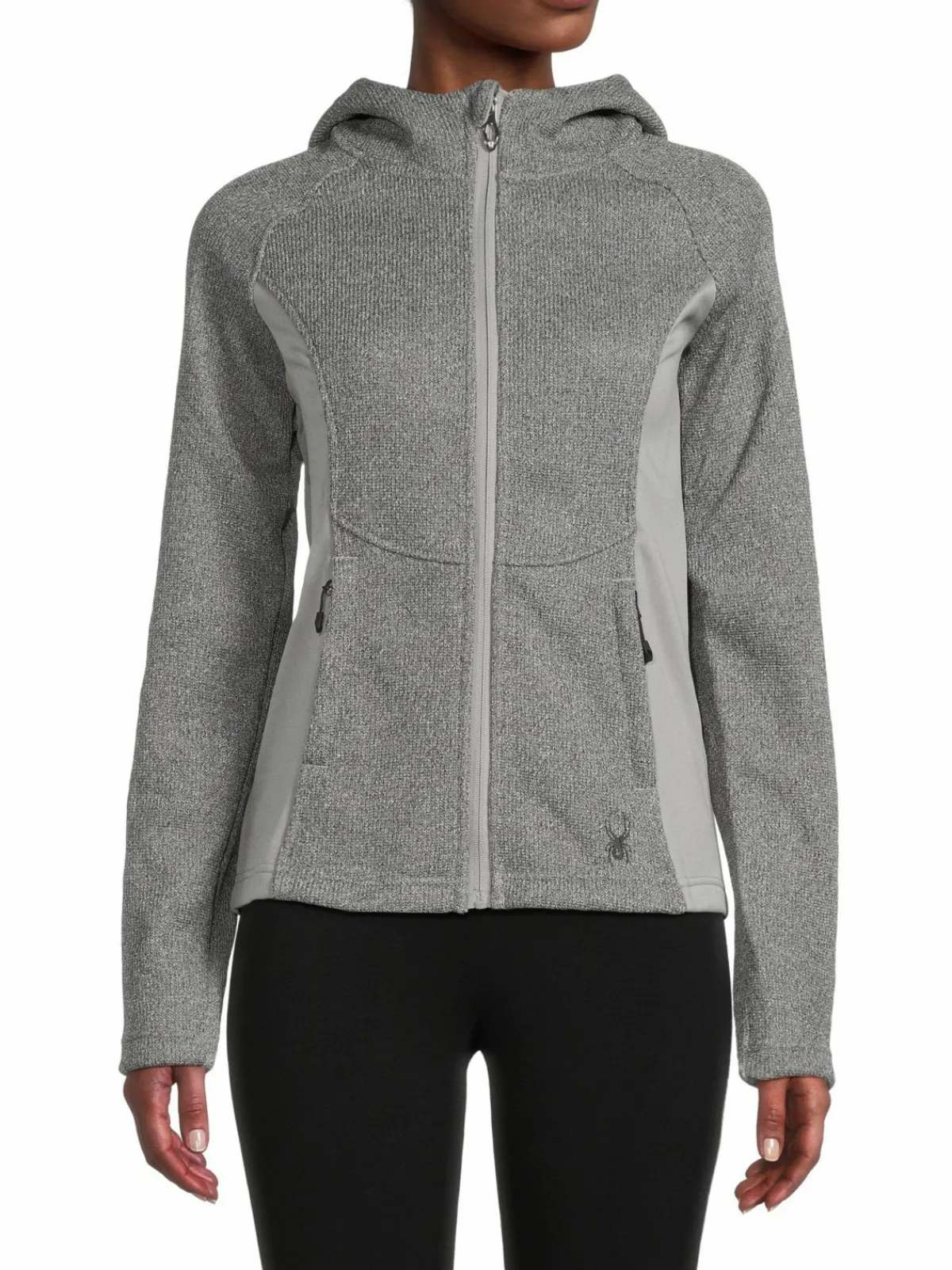Women Spyder Tone On Tone Textured Hooded Jacket