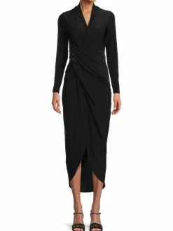 Women RACHEL Rachel Roy Tulip-Hem Faux-Wrap Dress