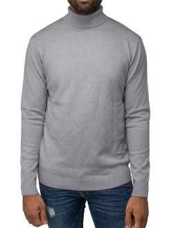X Ray Sweaters|Turtleneck Sweater Grey