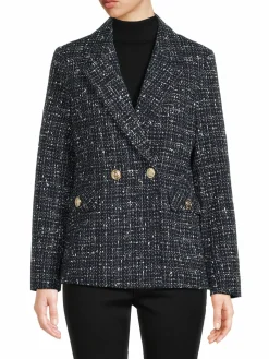 Women Saks Fifth Avenue Tweed Blazer