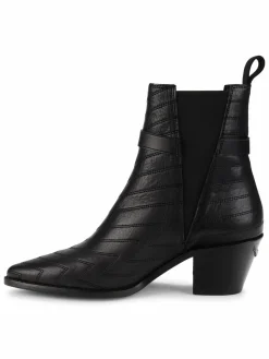 Zadig & Voltaire Tyler Cecilia Threadwork Leather Booties