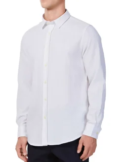 Hyden Yoo Linen|Tyler Linen Blend Sport Shirt White