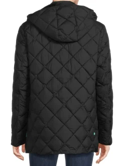 Save the Duck Coats & Jackets|Uwe Hooded Puffer Jacket Black