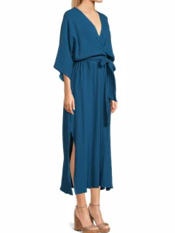 Women Renee C. V Neck Belted Midi Dress