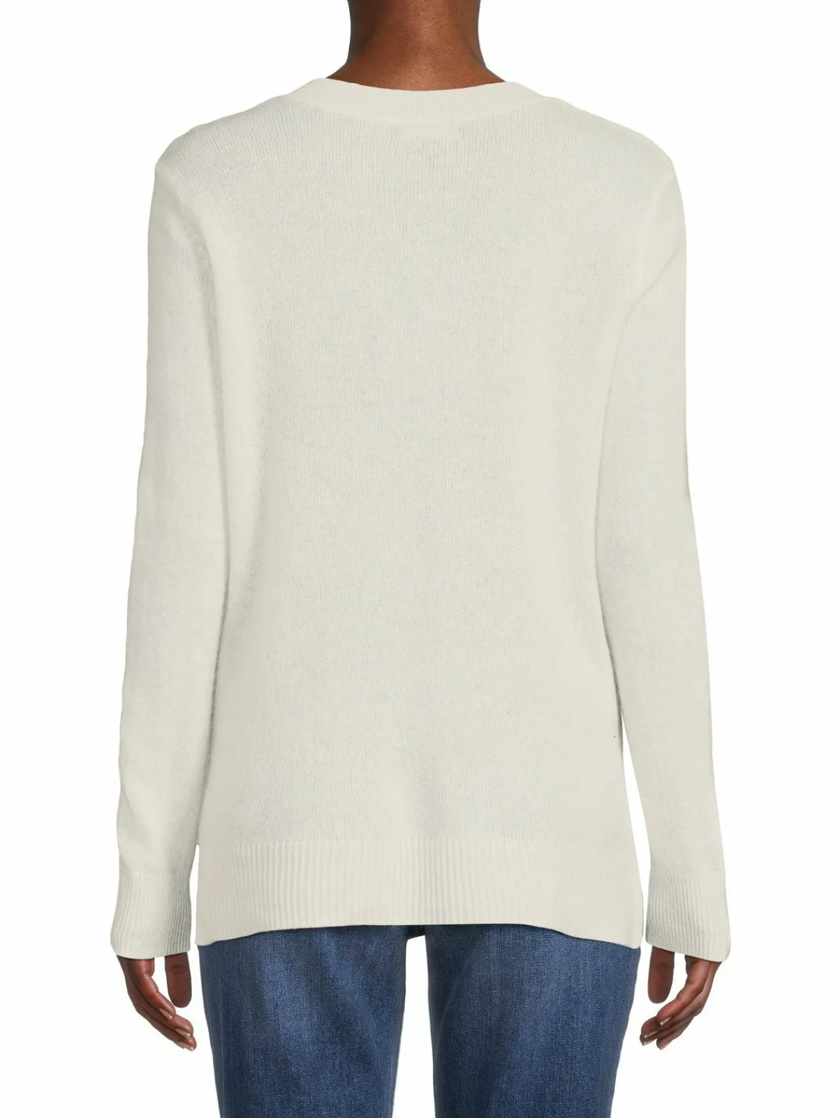 Women Saks Fifth Avenue V Neck Cashmere Sweater