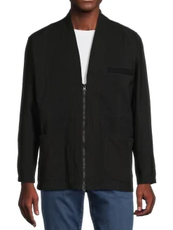 FDMTL Coats & Jackets|V Neck Jacket Black