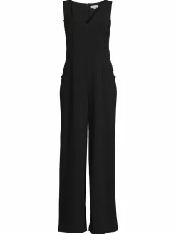 Women Calvin Klein V Neck Wide Leg Jumpsuit
