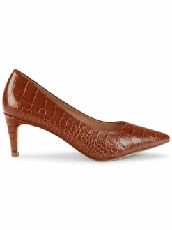 Cole Haan Vandam Croc Embossed Leather Pumps