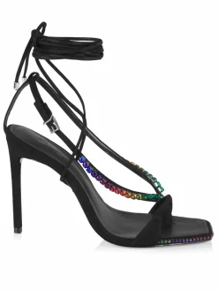 Schutz Vikki Crystal-Embellished Sandals