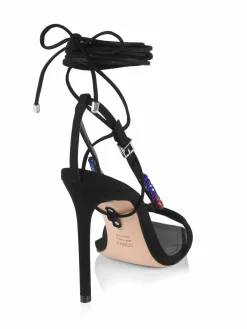 Schutz Vikki Crystal-Embellished Sandals