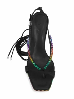 Schutz Vikki Crystal-Embellished Sandals