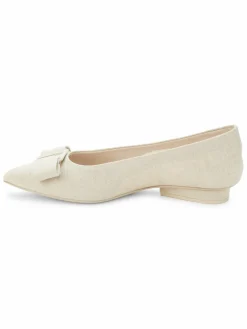 FERRAGAMO Viva Bow Canvas Ballet Flats