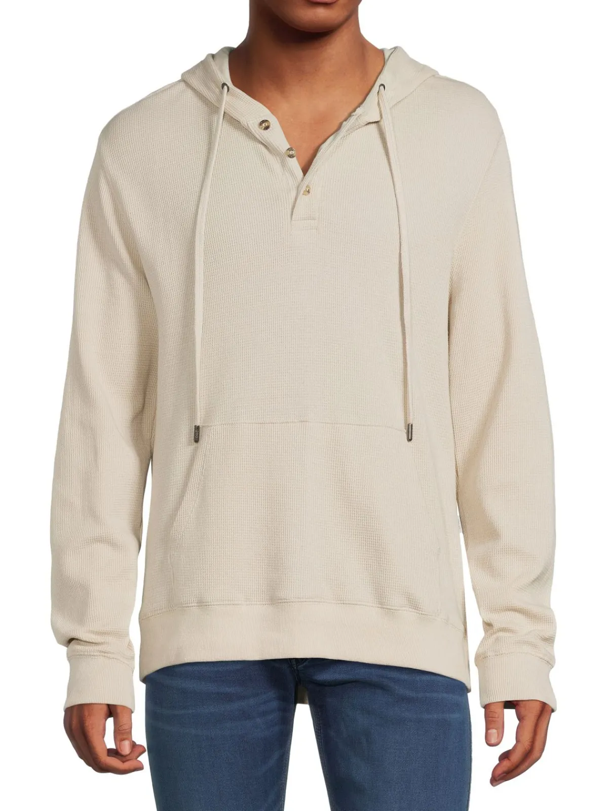 Onia Sweatshirts & Hoodies|Waffle Cotton Button Hoodie