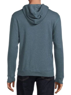Onia Sweatshirts & Hoodies|Waffle Knit Henley Hoodie