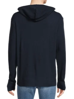 French Connection Sweatshirts & Hoodies|Waffle Knit Pullover Hoodie