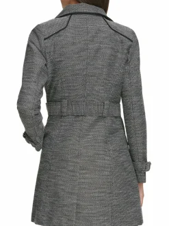 Women Guess Water Resistant Belted Double Breasted Trench Coat