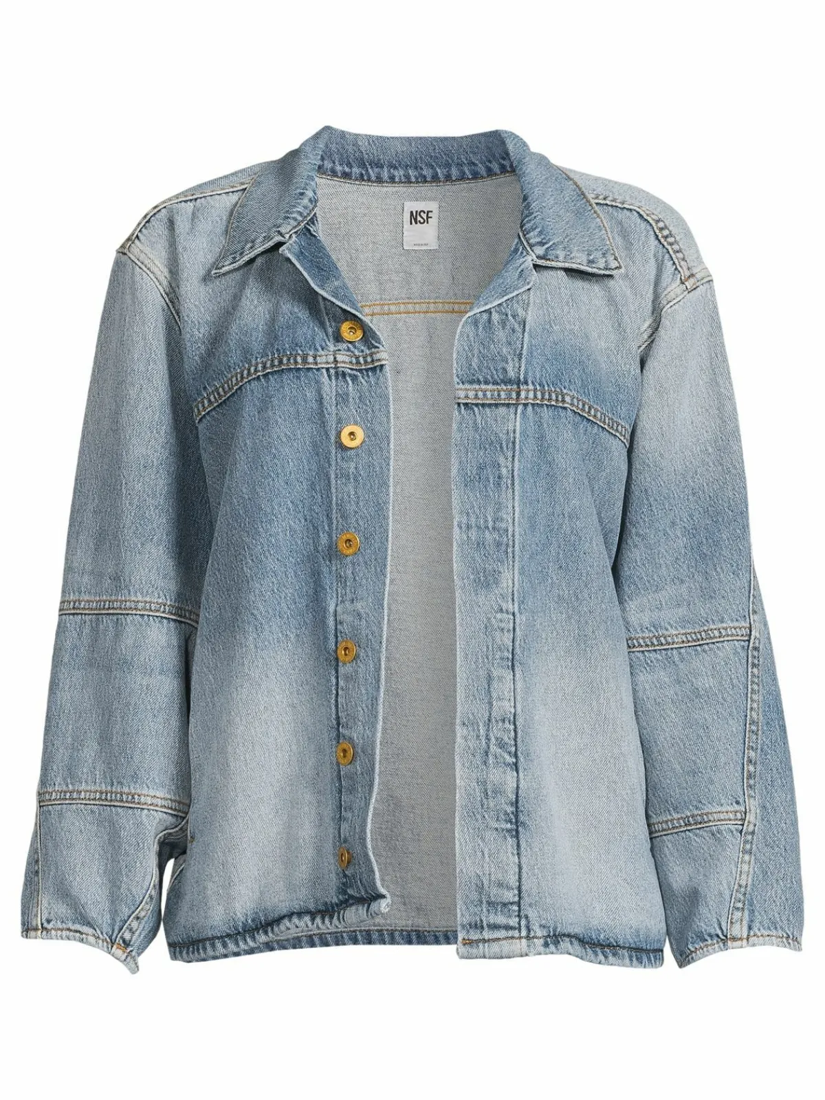 Women NSF Welder Dropped Shoulder Denim Jacket